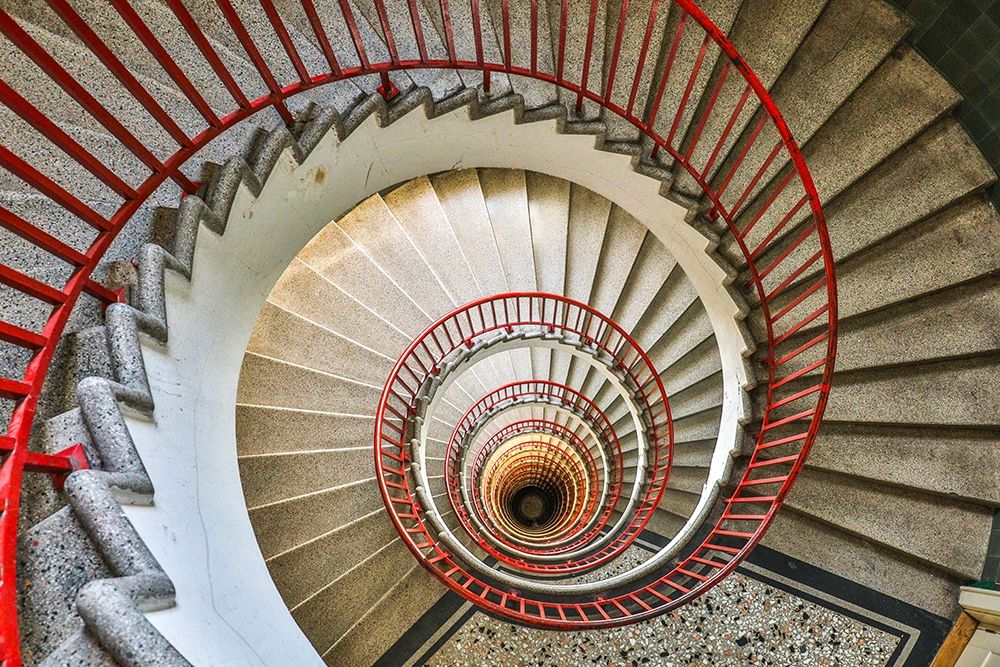 Slovenia-Ljubljana-circular staircase